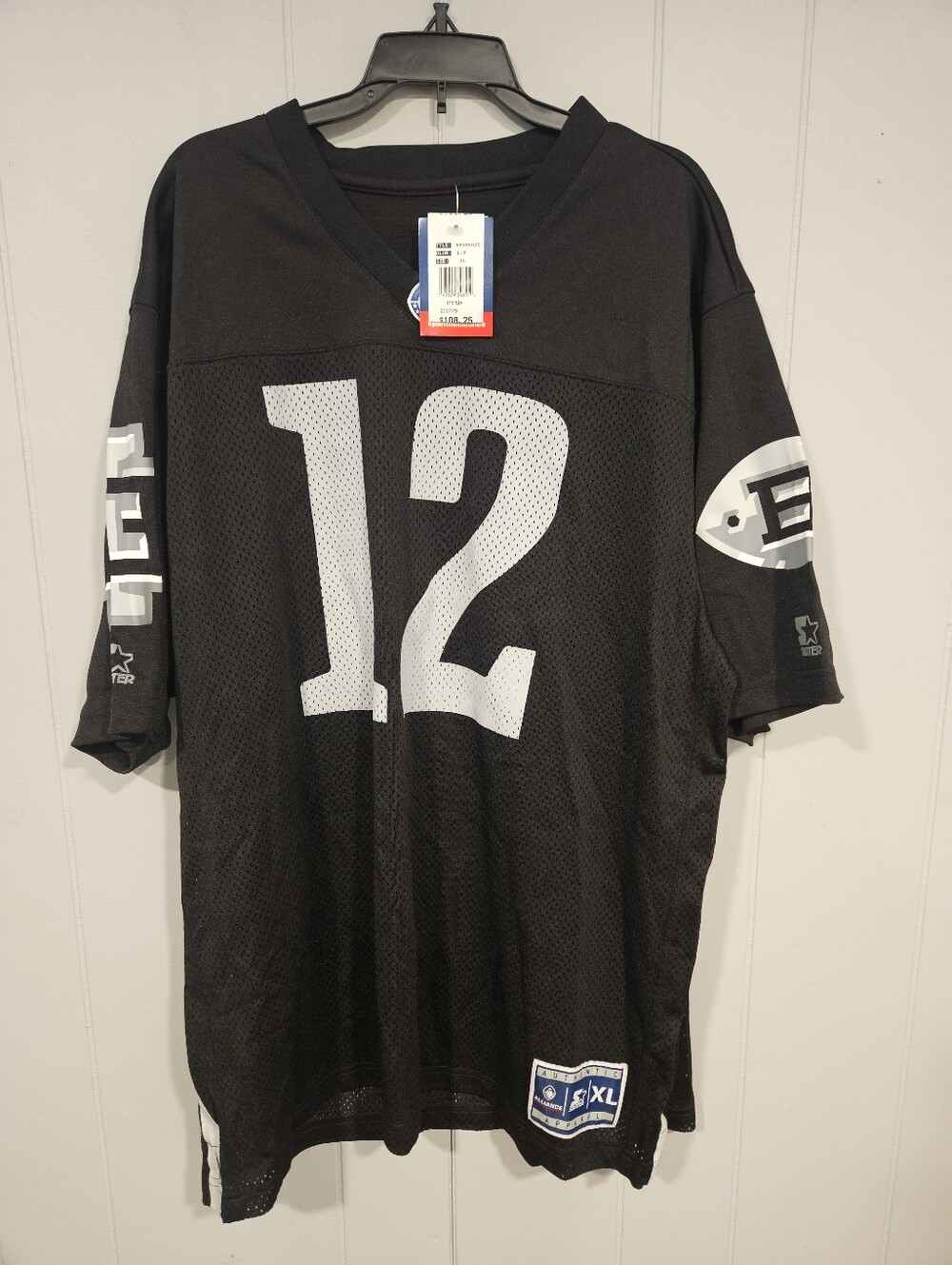 Birmingham Iron AAF Football Men's Size XL Starter Jersey #12 Luis Perez NWT